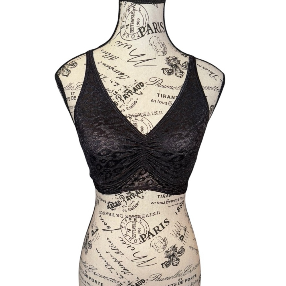 Ruby Ribbon Black Lace Demiette Size 34 New